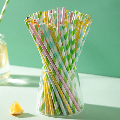 COMPOSABLE PAPER Bubble Tea Straws: 100 Straws/Bundle