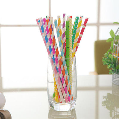 COMPOSABLE PAPER Bubble Tea Straws: 100 Straws/Bundle
