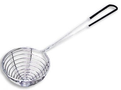 Metal scooper strainer